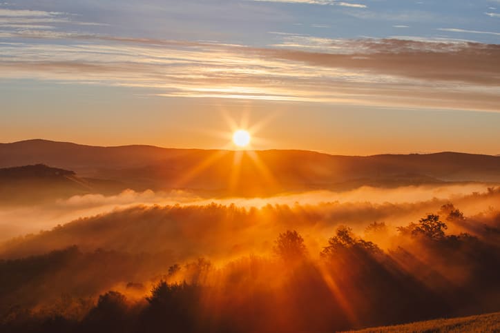 Sonnenuntergang im Main-Kinzig-Kreis